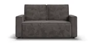 Прямой диван-кровать Nord compact Много Мебели, выкатной EASY ROLL, велюр Alkantara серый, 167x112x94 см