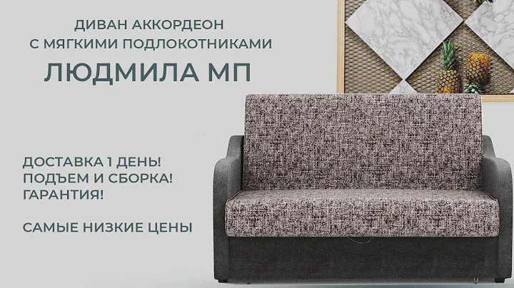 Видео обзор на диван аккордеон Людмила
