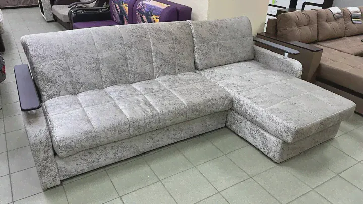 Купить угловой диван-кровать с оттоманкой Денвер на mebel51.ru в Мурманске с рассрочкой